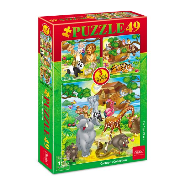 ПАЗЛЫ-ИГРА 49 элементов А5ф 190х190мм 